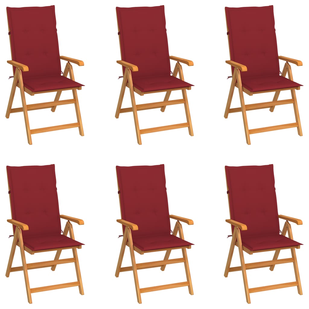 Tuinstoelen Met E Kussens Massief Teakhout