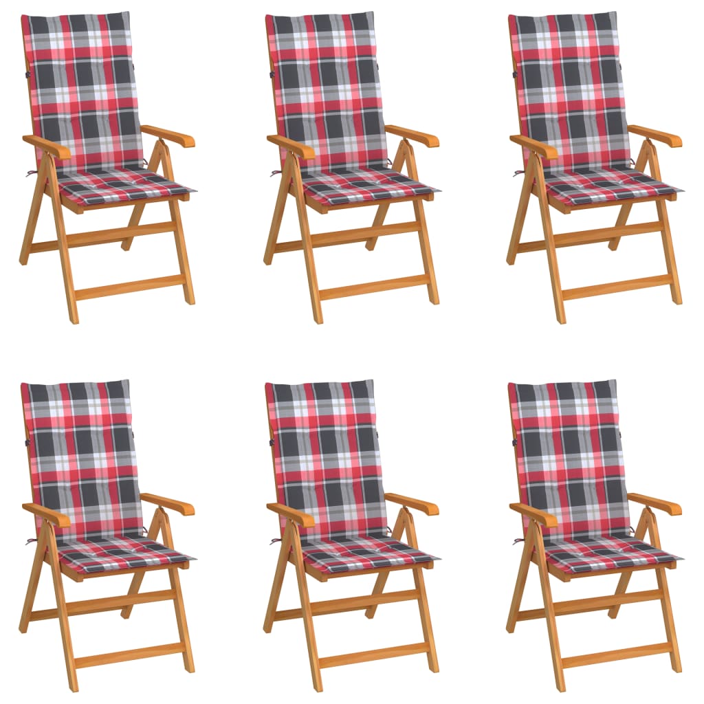 Tuinstoelen Met E Kussens Massief Teakhout