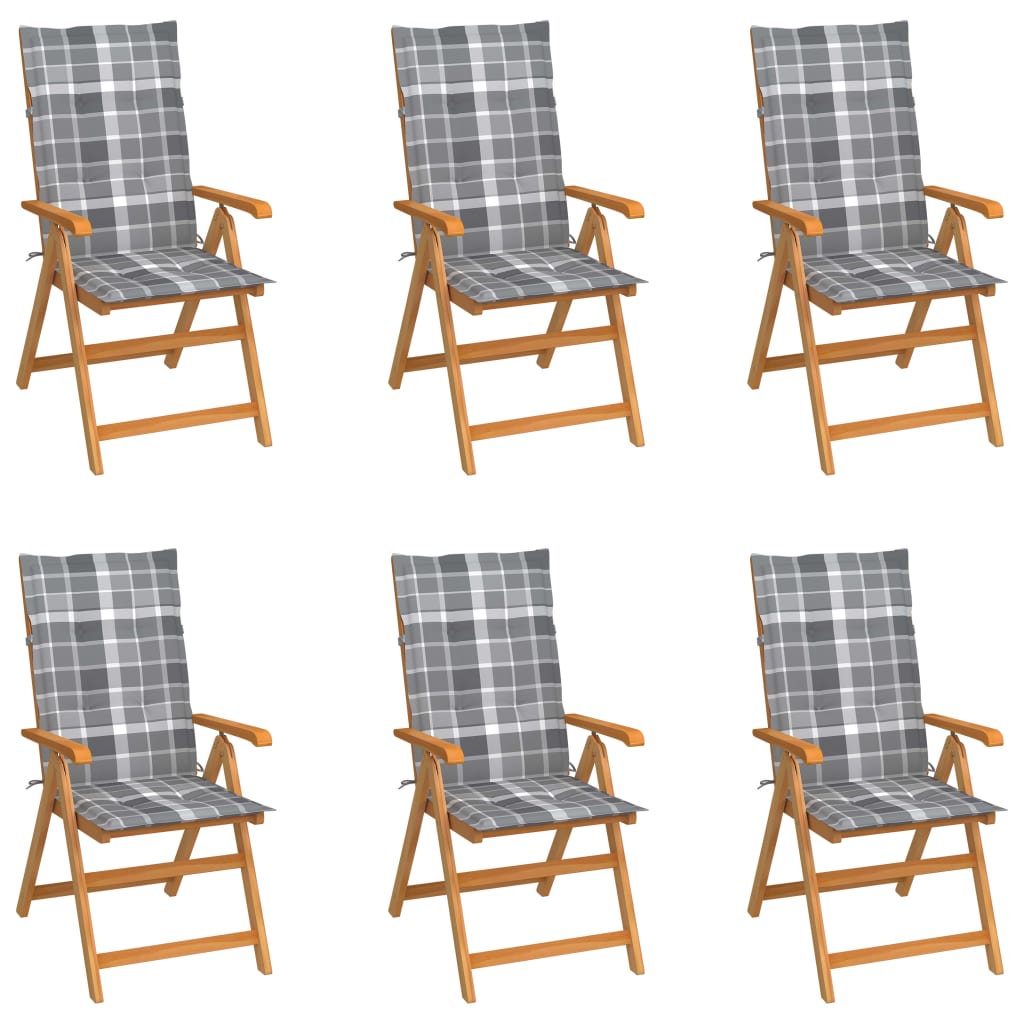 Tuinstoelen Met E Kussens Massief Teakhout