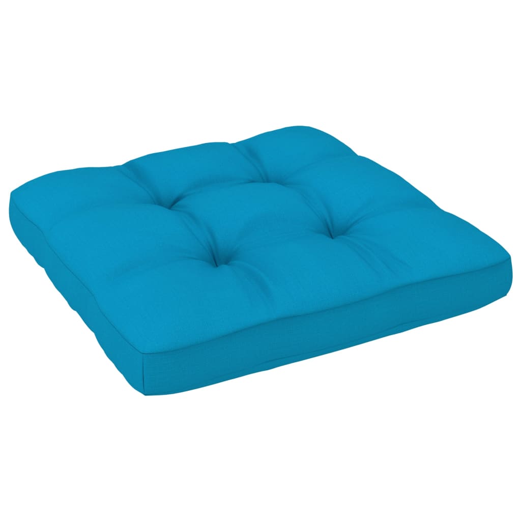 4-Delige Loungeset Pallet Met Kussens Geïmpregneerd Grenenhout Blauw