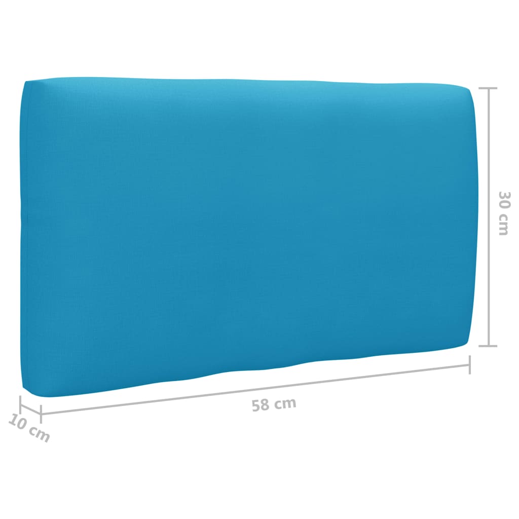 4-Delige Loungeset Pallet Met Kussens Geïmpregneerd Grenenhout Blauw