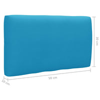 4-Delige Loungeset Pallet Met Kussens Geïmpregneerd Grenenhout Blauw