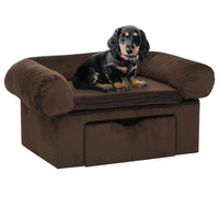 Hondenbank Met Lade 75X50X38 Cm Pluche