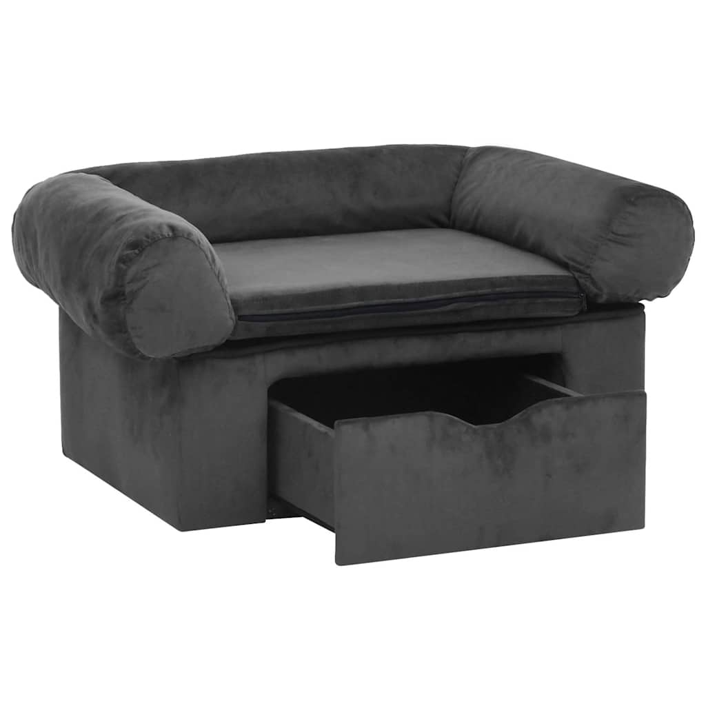 Hondenbank Met Lade 75X50X38 Cm Pluche