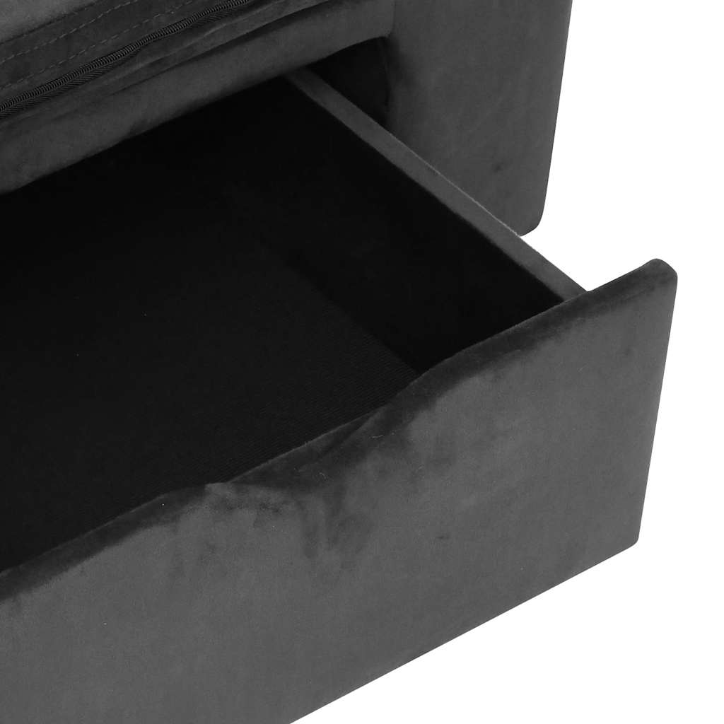 Hondenbank Met Lade 75X50X38 Cm Pluche