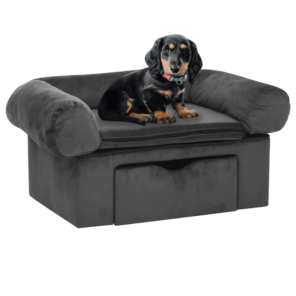 Hondenbank Met Lade 75X50X38 Cm Pluche