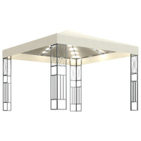 Prieel Met Led-Lichtslinger Stof Kleurig