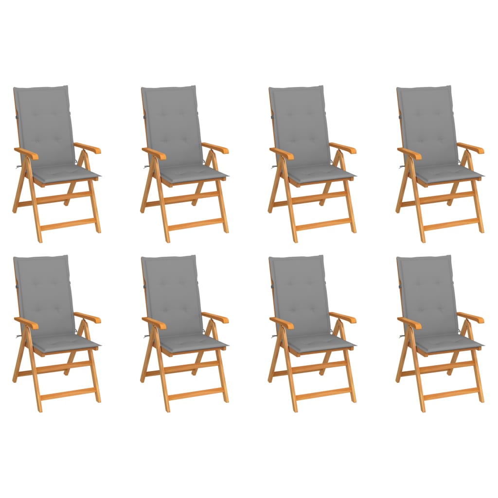Tuinstoelen Met E Kussens Massief Teakhout