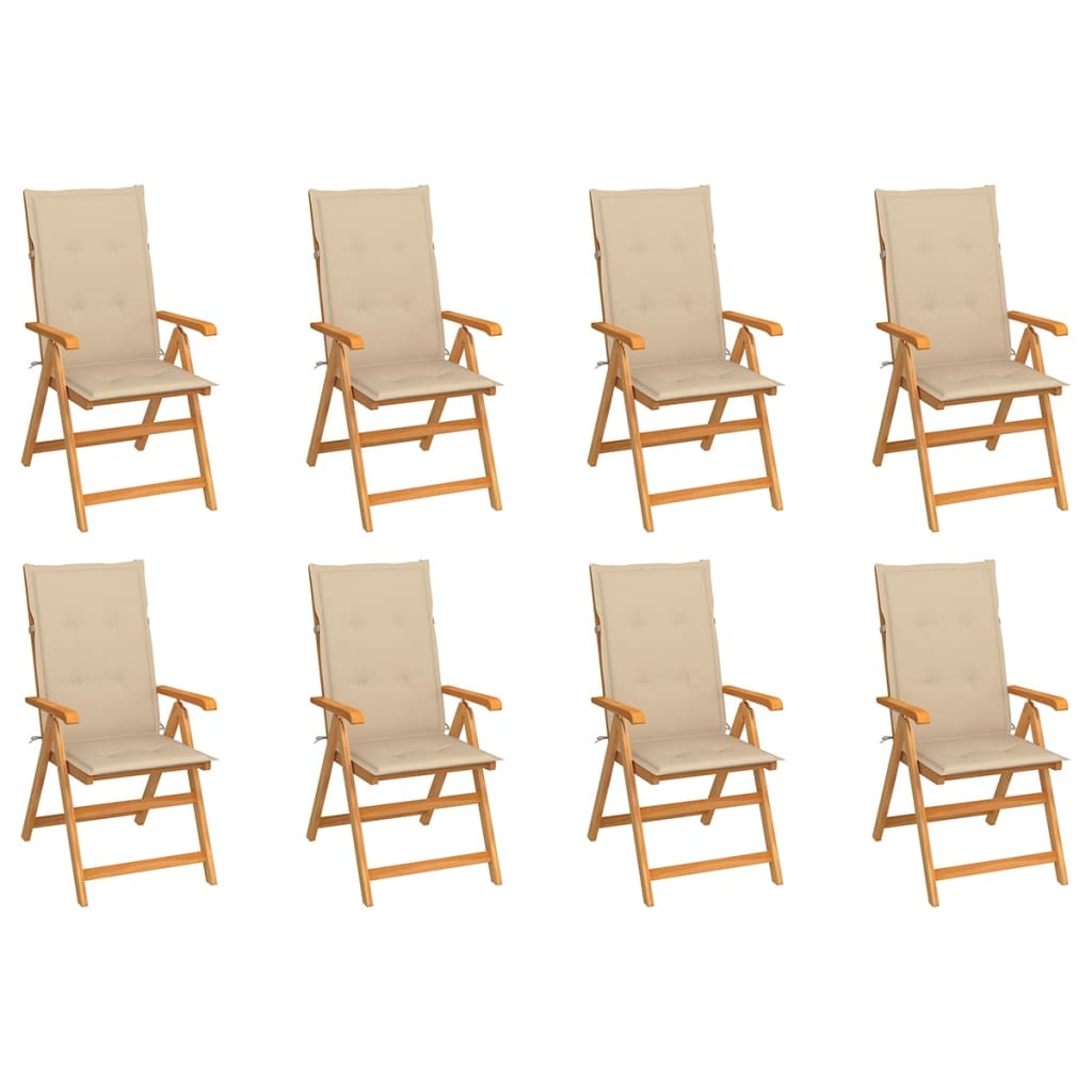 Tuinstoelen Met E Kussens Massief Teakhout