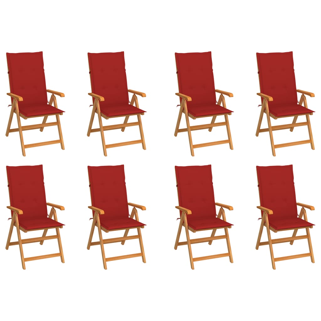 Tuinstoelen Met E Kussens Massief Teakhout