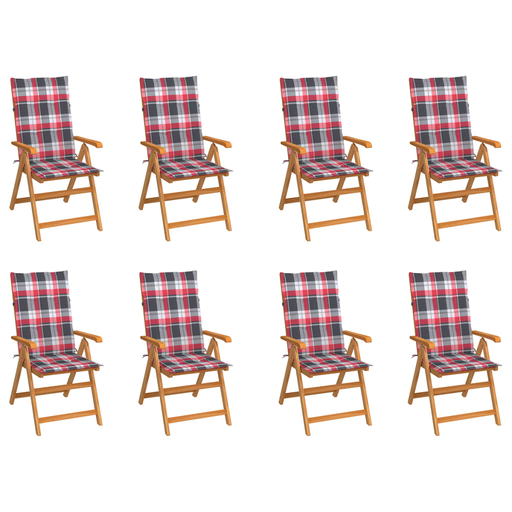 Tuinstoelen Met E Kussens Massief Teakhout