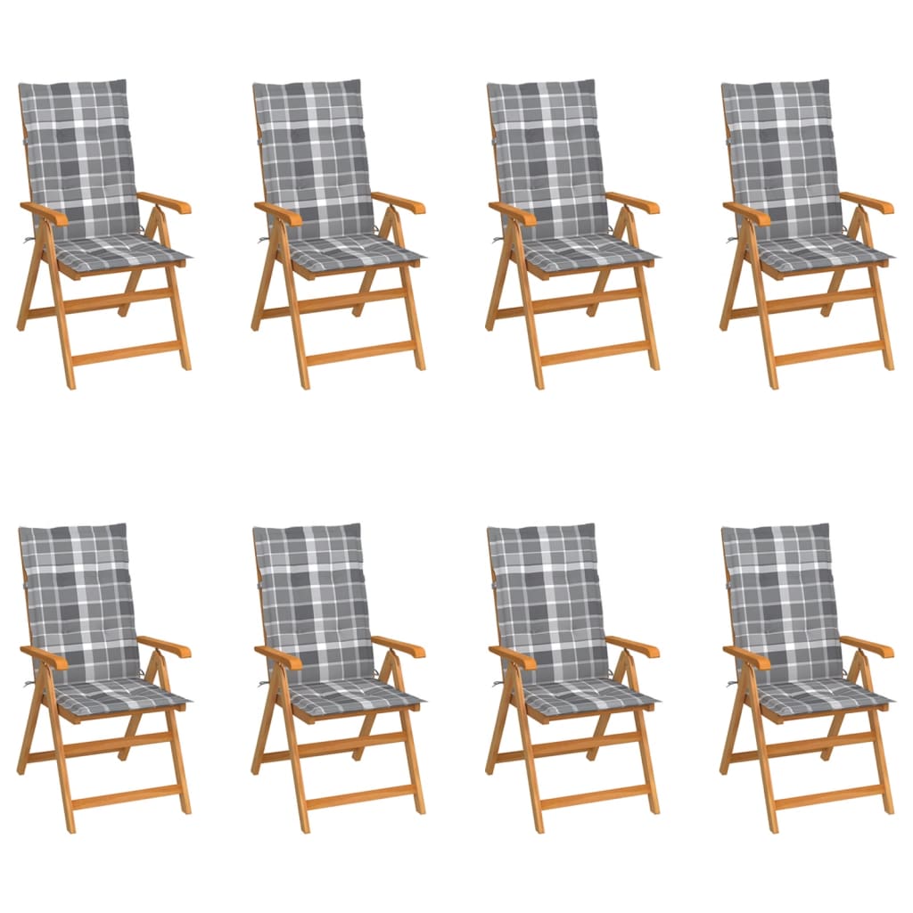 Tuinstoelen Met E Kussens Massief Teakhout