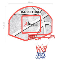 5-Delige Basketbalset Wandmontage 66X44,5 Cm