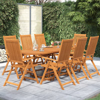 7-Delige Tuinset Massief Acaciahout 160-240 Cm