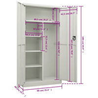 Lockerkast 90X40X180 Cm Staal