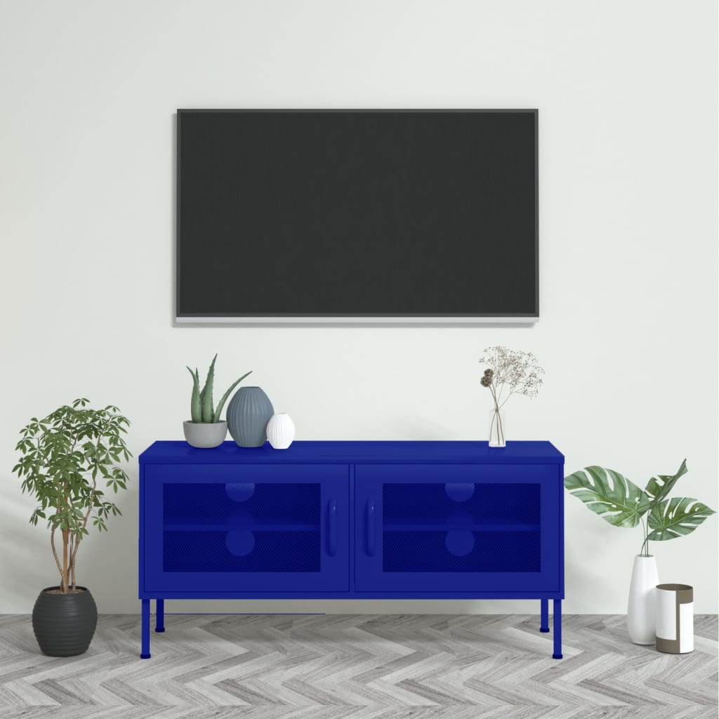 Tv-Meubel 105X35X50 Cm Staal