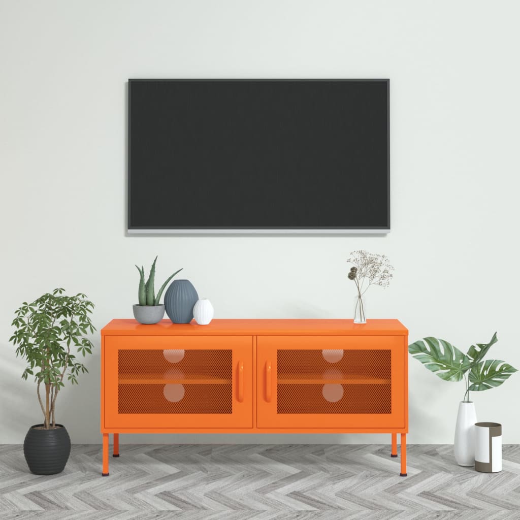 Tv-Meubel 105X35X50 Cm Staal
