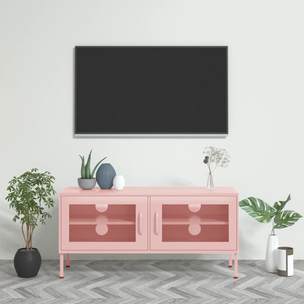 Tv-Meubel 105X35X50 Cm Staal
