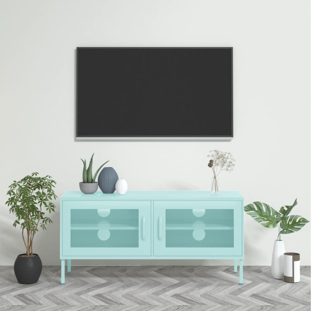 Tv-Meubel 105X35X50 Cm Staal
