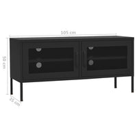 Tv-Meubel 105X35X50 Cm Staal