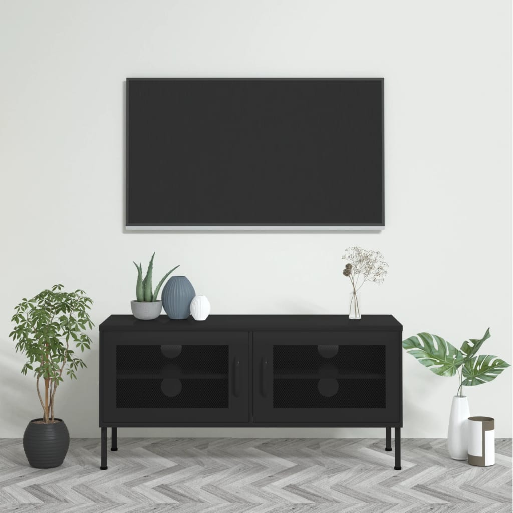 Tv-Meubel 105X35X50 Cm Staal