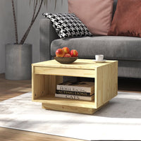Salontafel 50X50X33,5 Cm Massief Grenenhout