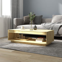 Salontafel 110X50X33,5 Cm Massief Grenenhout