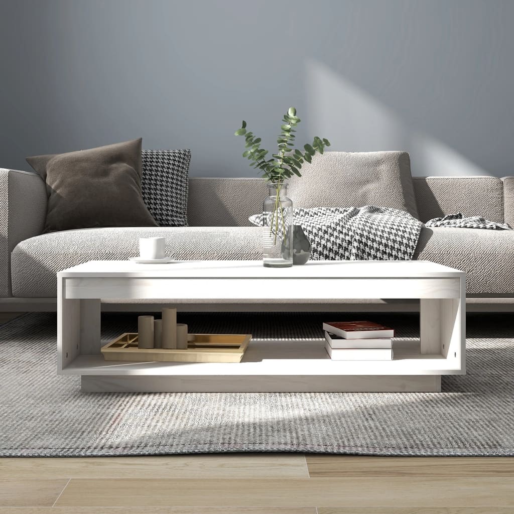 Salontafel 110X50X33,5 Cm Massief Grenenhout