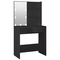 Kaptafel Met Led-Verlichting 74,5X40X141 Cm