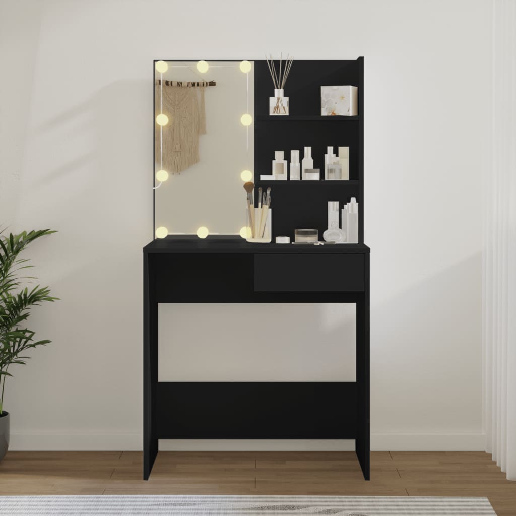 Kaptafel Met Led-Verlichting 74,5X40X141 Cm