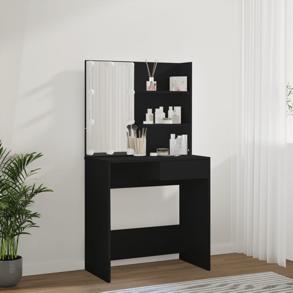 Kaptafel Met Led-Verlichting 74,5X40X141 Cm