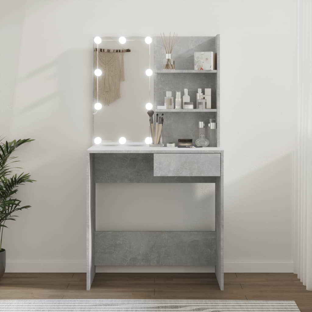 Kaptafel Met Led-Verlichting 74,5X40X141 Cm