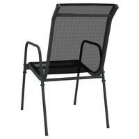 Tuinstoelen Staal En Textileen Zwart