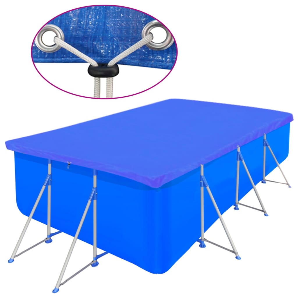 Zwembadhoezen Rechthoekig 90 G/M² Pe
