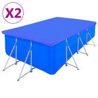 Zwembadhoezen Rechthoekig 90 G/M² Pe