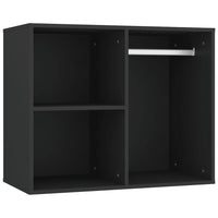 Kaptafel Met Kastjes Led Bewerkt Hout Zwart