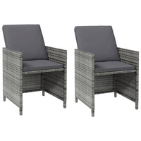 4-Delige Tuinstoelen- En Voetenbankenset Poly Rattan