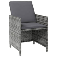 4-Delige Tuinstoelen- En Voetenbankenset Poly Rattan