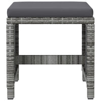 4-Delige Tuinstoelen- En Voetenbankenset Poly Rattan