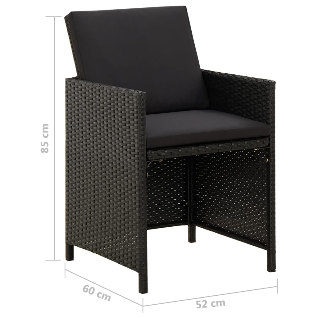 Tuinstoelen Met Kussens Poly Rattan