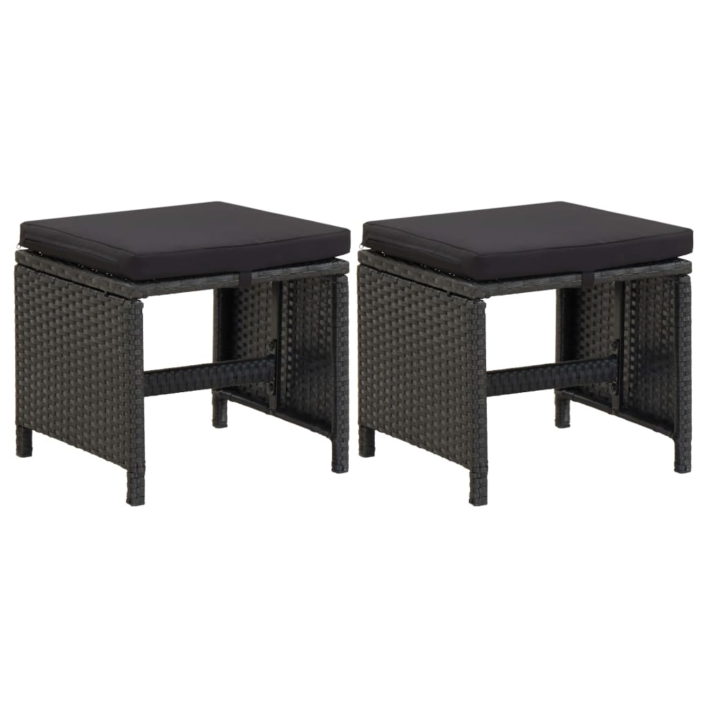 Tuinkrukken Met Kussens Poly Rattan