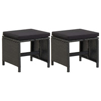 Tuinkrukken Met Kussens Poly Rattan