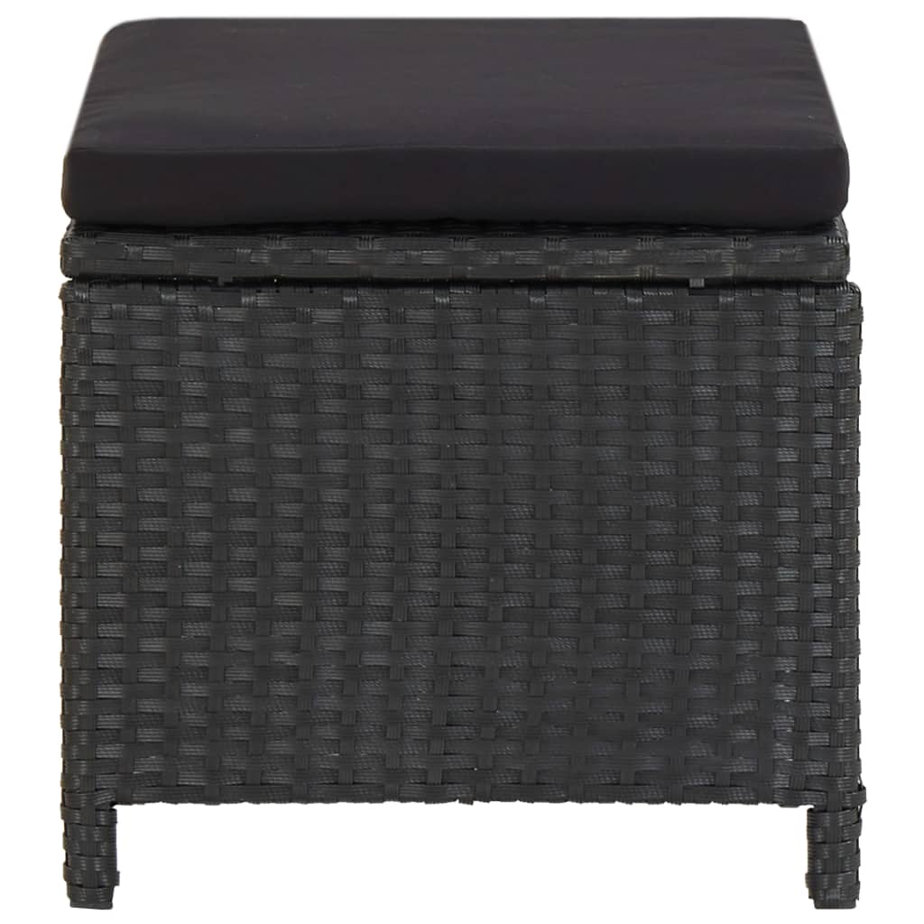 Tuinkrukken Met Kussens Poly Rattan