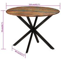 Eettafel Ø110X78 Cm En Staal
