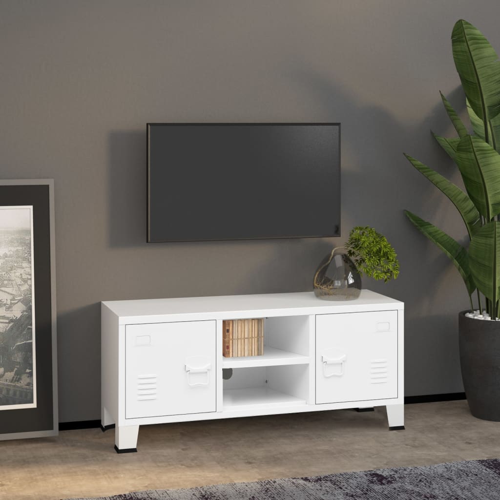 Tv-Meubel Industrieel 105X35X42 Cm Metaal Kleurig