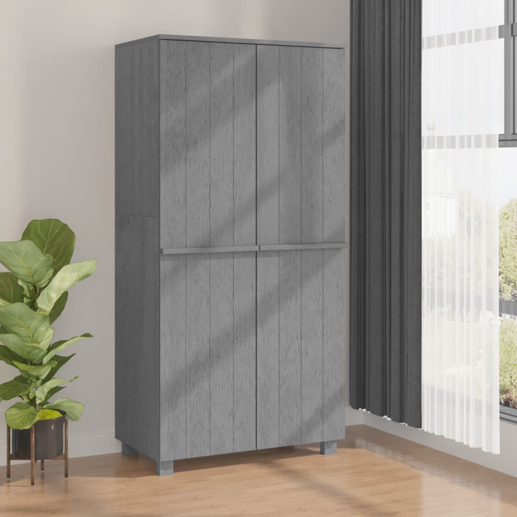Kledingkast Hamar 89X50X180 Cm Massief Grenenhout