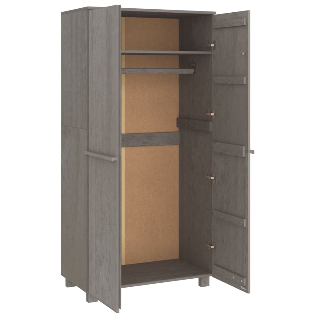 Kledingkast Hamar 89X50X180 Cm Massief Grenenhout
