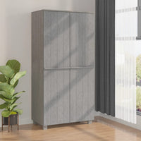 Kledingkast Hamar 89X50X180 Cm Massief Grenenhout