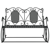 Schommelbank 2-Zits 113 Cm Staal Zwart