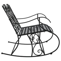 Schommelbank 2-Zits 113 Cm Staal Zwart